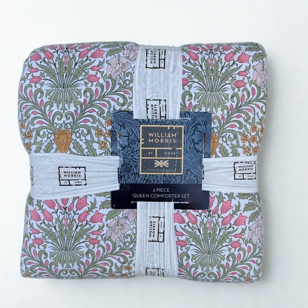 William Morris Spring Garden Comforter Set Queen Size